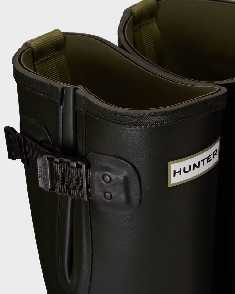 Höga Gummistövlar Dam - Hunter Balmoral Side Adjustable 3Mm Neoprene - Mörk Olivgröna - 942856-GNY